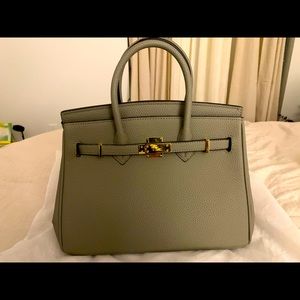 Vegan Birkin 30 Style Bag